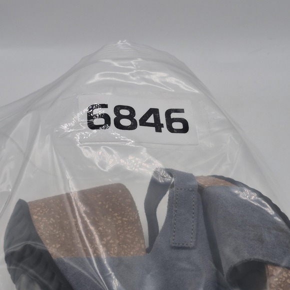 A. Giannetti Shoes Womens Size‎ 8 38 Gray Suede Leather Wedge Sandals Made Italy - Picture 13 of 13